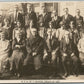 BEVERLY MA CANCEL N.E.S of T. SCHOOL 1927 GROUP ANTIQUE REAL PHOTO POSTCARD RPPC