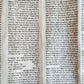 TORAH SCROLL FRAGMENT MANUSCRIPT on VELLUM antique BIBLE NUMBERS 4:39-15:16