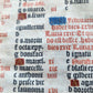 1519 BOOK OF HOURS PRINTED on VELLUM FRAGMENT antique POST-INCUNABULA scarce