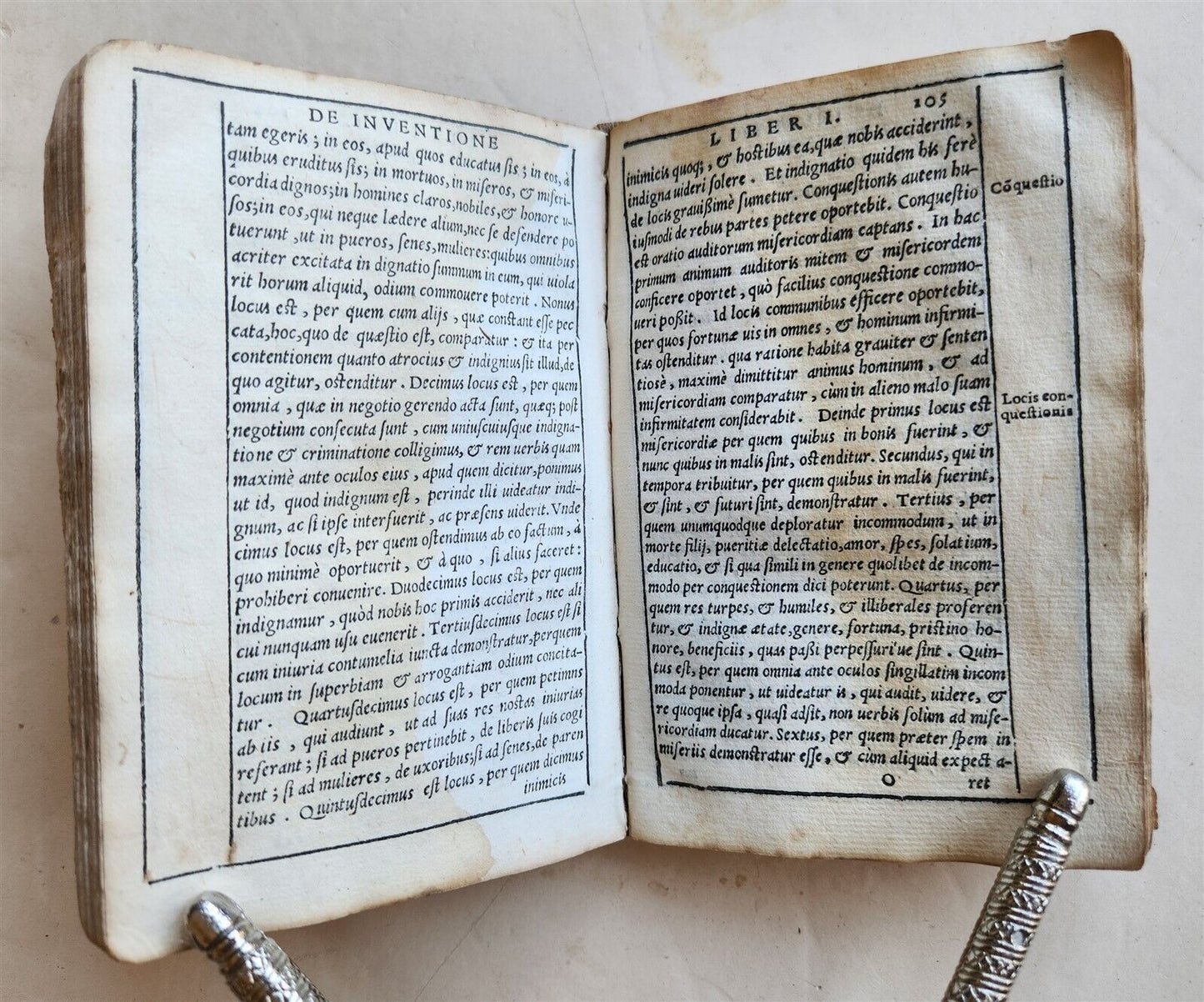 1576 CICERO Rhetoricorum ad Herennium antique 16th CENTURY vellum binding