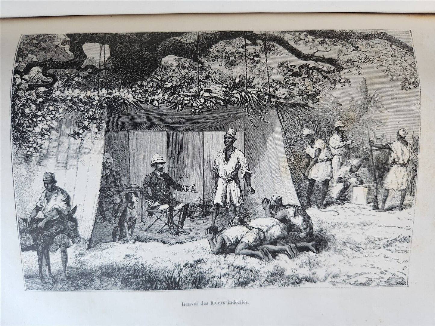 1885 AFRICA EXPLORATION VOYAGE SOUDAN FRANCAIS Haut-Niger antique ILLUSTRATED