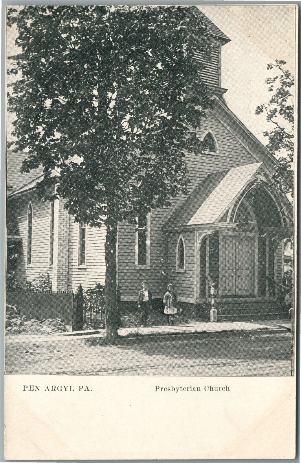 PEN ARGYL PA PRESBYTERIAN CHURCH ANTIQUE POSTCARD