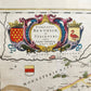 1640 MAP of GERMANY BENTHEIM & STEINFURT by WILLEM BLAEU antique AUTHENTIC