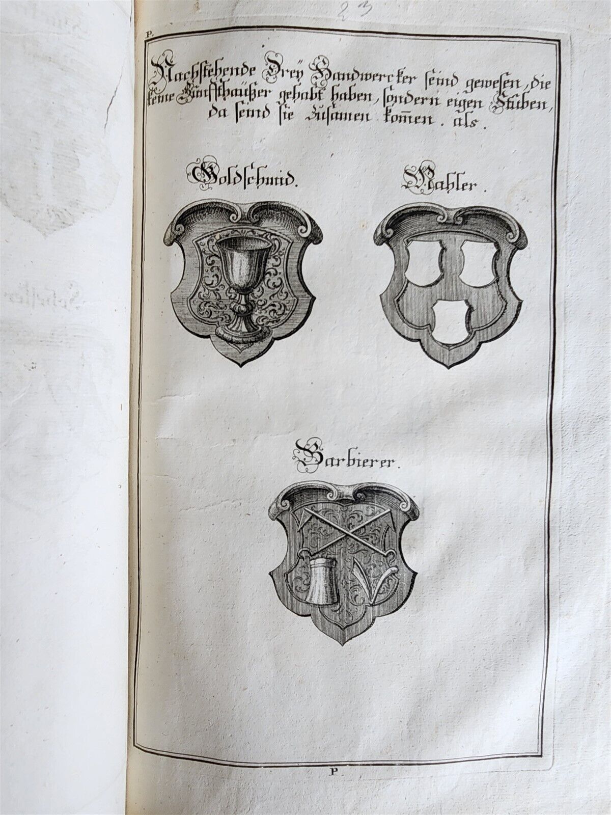 1725 HISTORY of Holy Roman Empire' CITY of AUGSBURG REGIMENT antique ILLUSTRATED