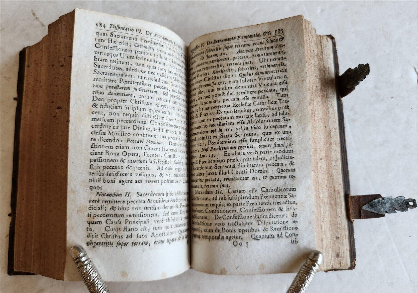 1738 POLEMIC AGAINST ENEMIES of CATHOLICISM antique Columna er firmamentum