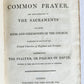 1807 BOOK of COMMON PRAYER w/ PSALTER, or PSALMS of DAVID antique in ENGLISH