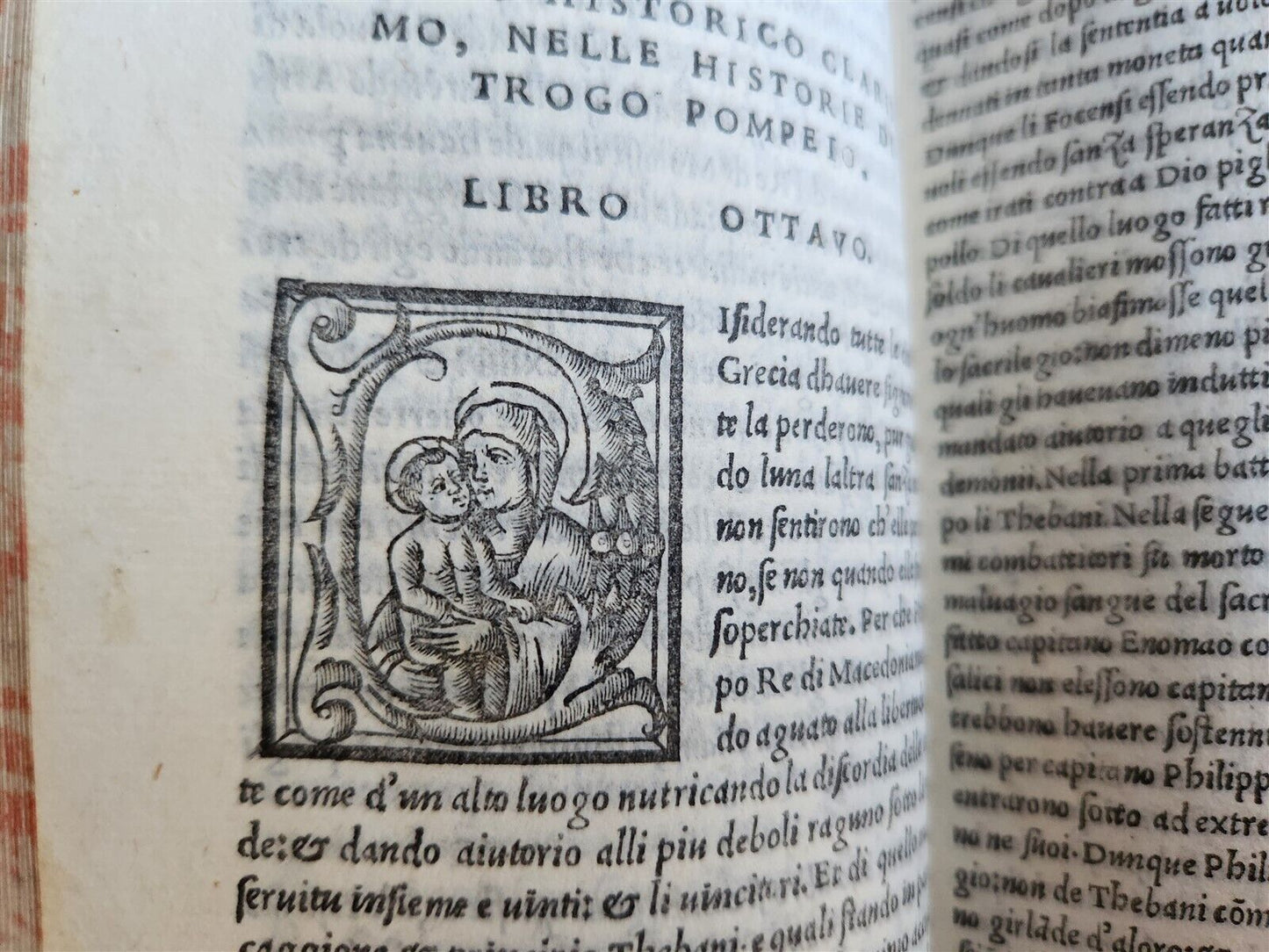 1523 POST-INCUNABULA HISTORY of TROGI POMPEI & JULIUS CAESAR antique VELLUM