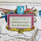 1640 SERBIA BULGARIA ROMANIA MAP by WILLEM BLAEU antique AUTHENTIC hand colored