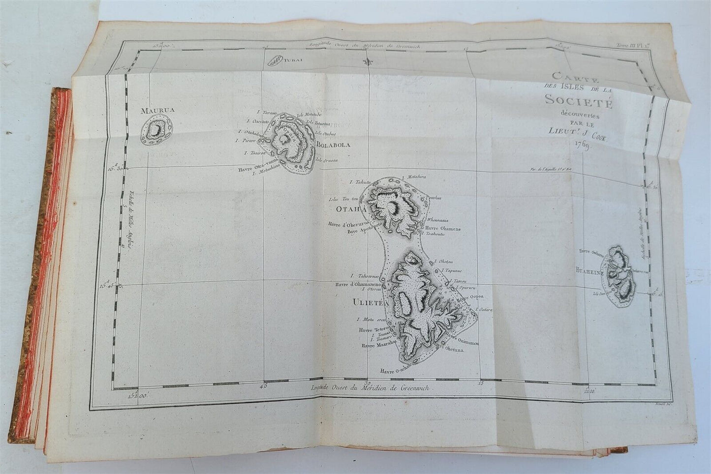 1774 VOYAGES of CAPTAIN COOK 4 vols plus ILLUSTRATED ATLAS antique in FRENCH