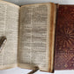 1752 BIBLE in ENGLISH 2 VOLS OLD & NEW TESTAMENT antique EDINBURGH fine binding