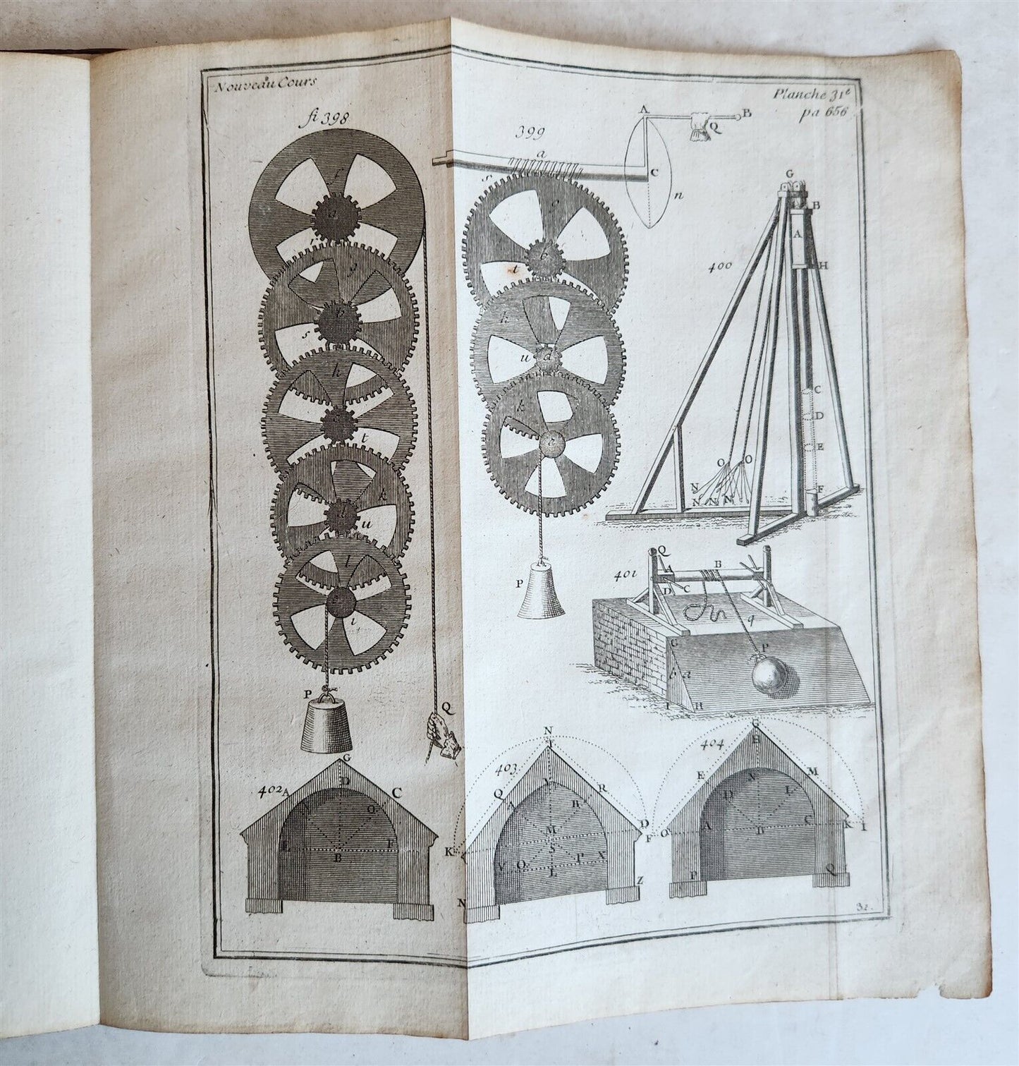 1757 ILLUSTRATED APPLIED MATHEMATICS for ARTILLERY CADETS & ENGINEERS antique