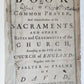 1756 BOOK of COMMON PRAYER w/ PSALTER in ENGLISH antique