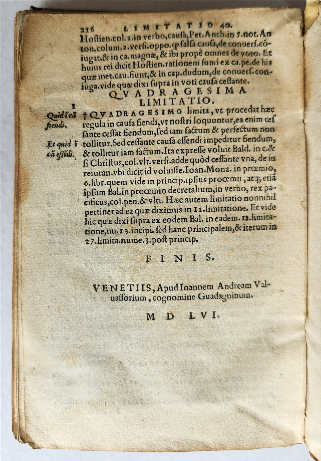 1546 Andre TIRAQUEAU Regii in senatu antique VELLUM BOUND