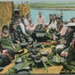 LUAU HI NATIVE FEAST ANTIQUE POSTCARD