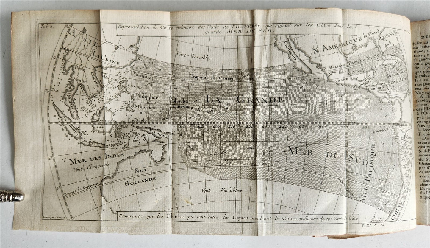 1753 HISTOIRE des VOYAGES antique Vol.44 EAST INDIES TRAVELS illustrated