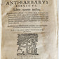 1656 ANTI-BARBARUS BIBLICUS antique VELLUM BINDING