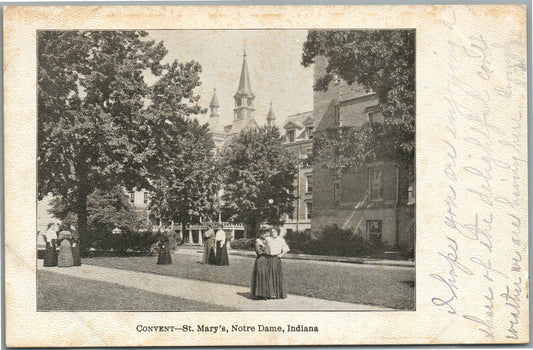NOTRE DAM IN CONVENT ST. MARY ANTIQUE POSTCARD