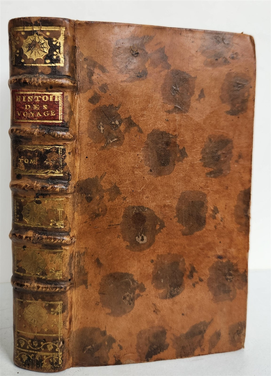 1753 HISTOIRE des VOYAGES antique Vol.44 EAST INDIES TRAVELS illustrated