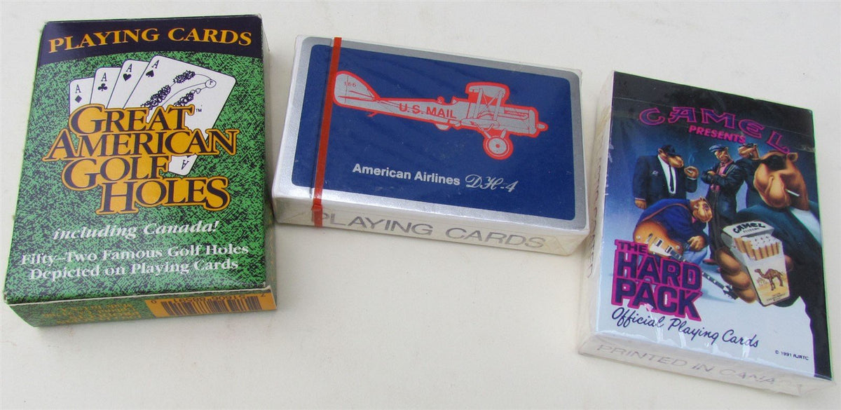 LOT of 3 VINTAGE PLAYING CARDS DECKS