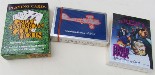 LOT of 3 VINTAGE PLAYING CARDS DECKS