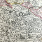 1720s MAP of GERMANY MOSELLE RIVER by J.B.HOMANN antique AUTHENTIC hand colored