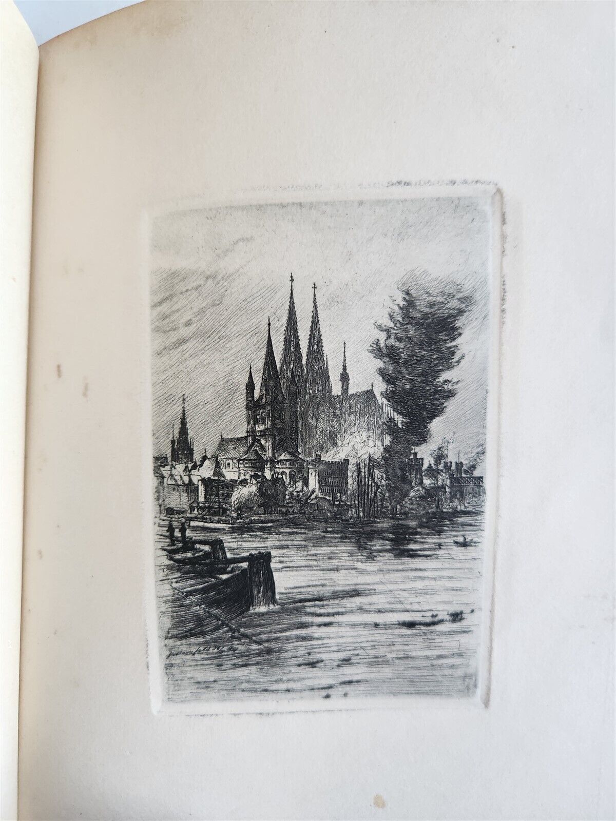 ETCHINGS by B.MANNFELD SIGNED by AUTHOR antique Ein Skizzen-Buch