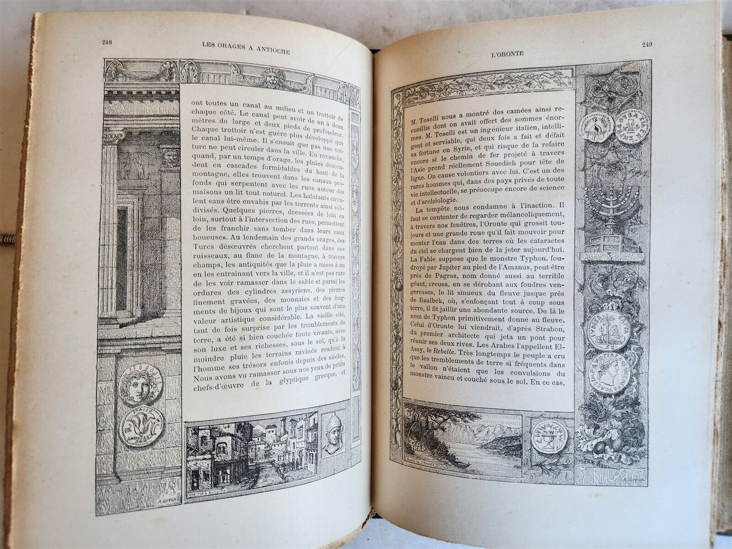 1889 NOTRE VOYAGE AUX PAYS BIBLIQUES 2v antique ASIA MINOR SYRIA EGYPT PALESTINE