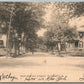ELIZABETH NJ WEST GRAND STREET 1908 UNDIVIDED ANTIQUE POSTCARD