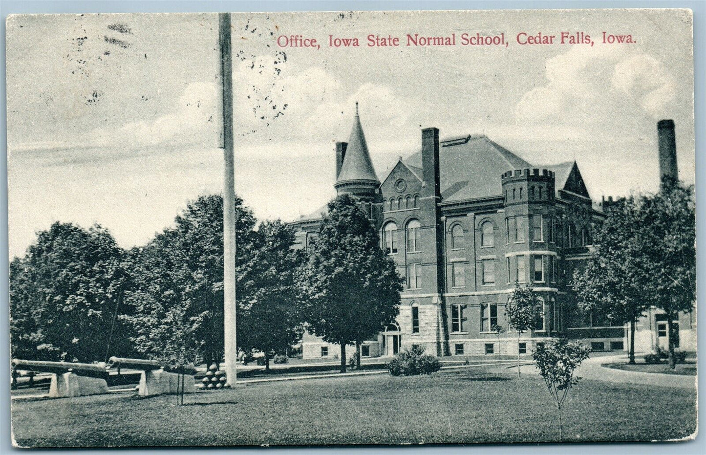 CEDAR FALLS IA IOWA STATE NORMAL SCHOOL OFFICE ANTIQUE POSTCARD