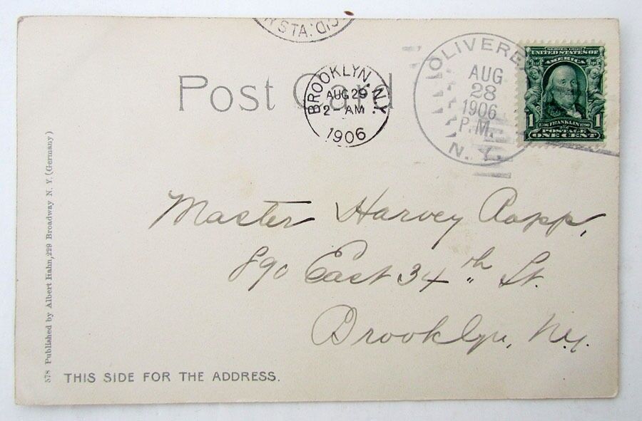 VINTAGE 1906 UNDIVIDED POSTCARD - SLIDE MOUNTAIN CATSKILL MTNS NY