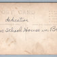 PENNSYLVANIA SCHOOL HOUSE ANTIQUE REAL PHOTO POSTCARD RPPC