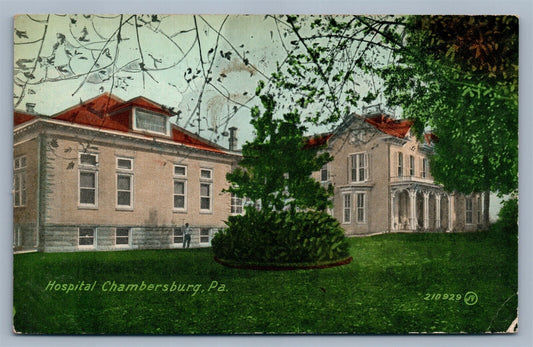 CHAMBERSBURG PA HOSPITAL ANTIQUE POSTCARD