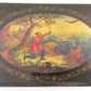 RUSSIAN MSTERA LACQUER BOX HAND PAINTED VINTAGE unique