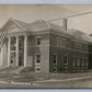 PRINCETON IL CITY HALL ANTIQUE REAL PHOTO POSTCARD RPPC w/ US FLAG PATRIOTIC