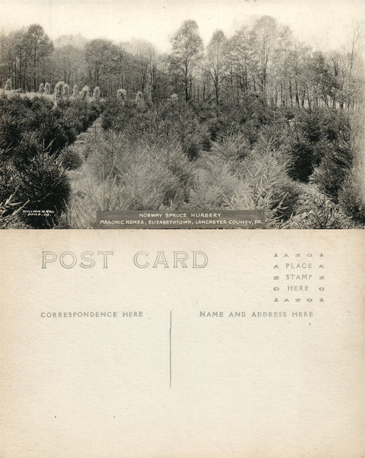 ELIZABETHTOWN LANCASTER COUNTY MASONIC HOMES NURSERY ANTIQUE PHOTO POSTCARD RPPC