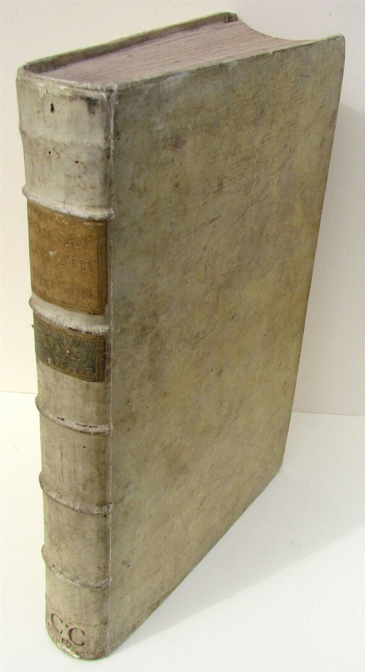 1721 ANTIQUE VELLUM BOUND FOLIO Clementis Papae XI Contitutio Unigenitus