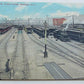 VINTAGE POSTCARD N.Y.C.R.R. RAILROAD TRAIN YARDS BUFFALO NY railway