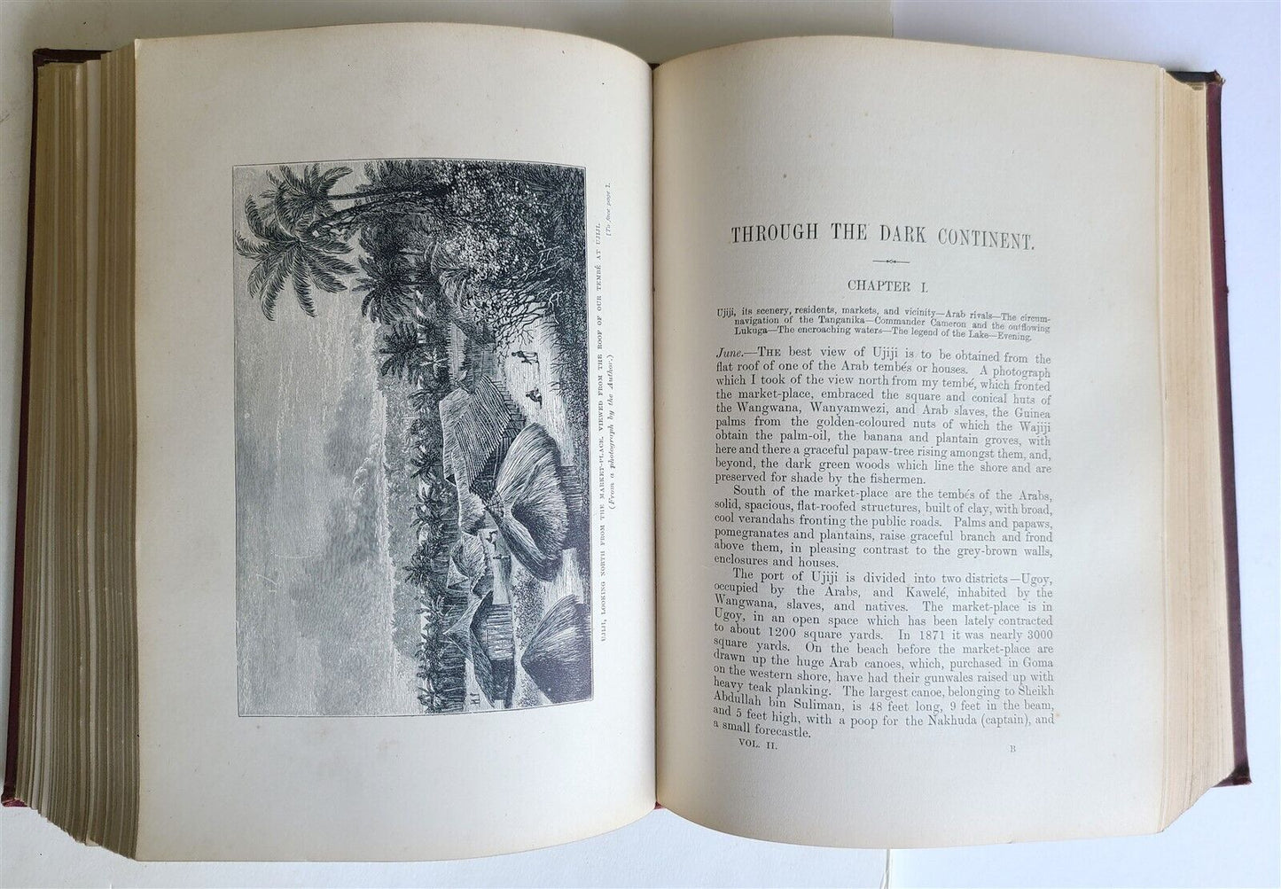 1899 THROUGH the DARK CONTINENT H. STANLEY antique illustrated Africa travel V.I