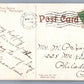 BEST WISHES EMBOSSED ANTIQUE POSTCARD w/ MINIATURE ENVELOPE