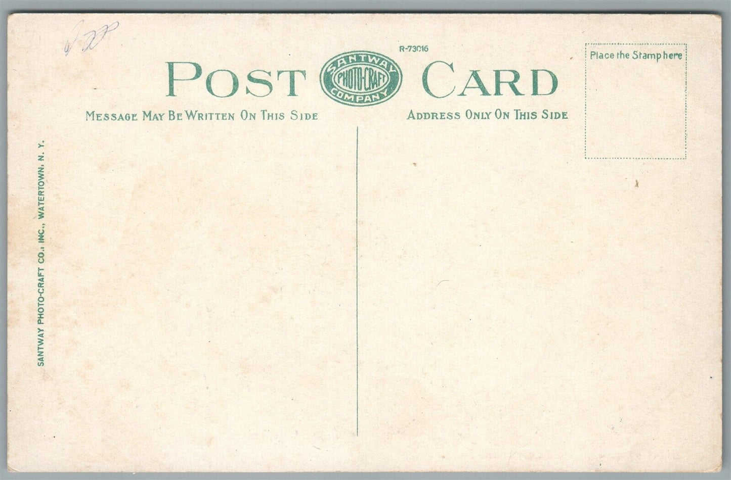 ELIZABETHTOWN NY STREET ROAD ANTIQUE POSTCARD