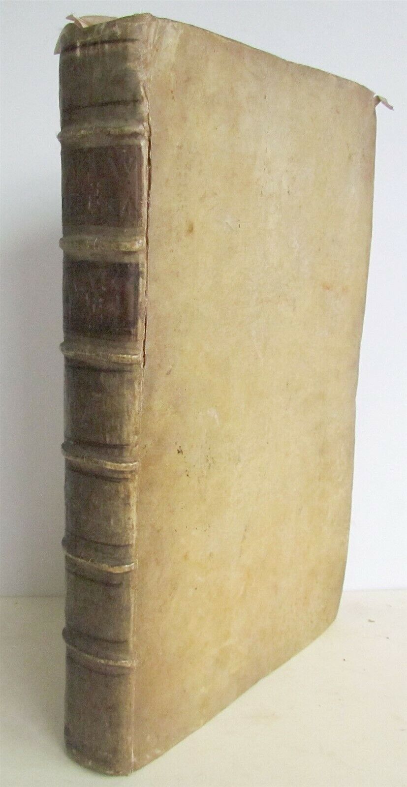 1734 2 vol DIONYSII PETAVII CHRONOLOGY TREATISE VELLUM FOLIO antique ILLUSTRATED