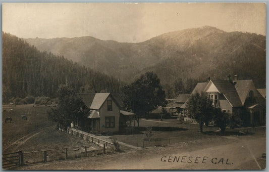 GENESSEE CA ANTIQUE REAL PHOTO POSTCARD RPPC