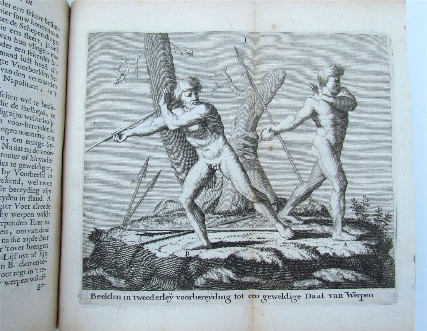 1730 ARTISTS' MANUAL in DUTCH ILLUSTRATED antique VELLUM BINDING