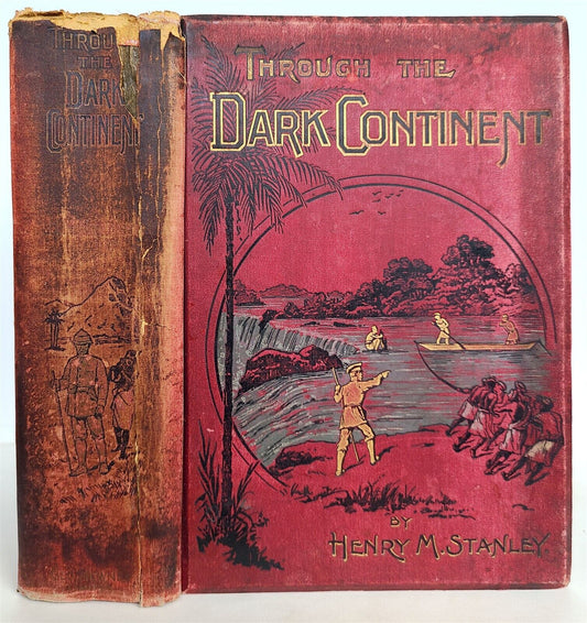 1899 THROUGH the DARK CONTINENT H. STANLEY antique illustrated Africa travel V.I