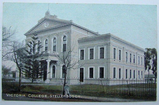 VINTAGE POSTCARD VICTORIA COLLEGE STELLENBOSCH SOUTH AFRICA