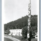 AMERICAN INDIAN MAN EATER TOTEM WRANGELL AK VINTAGE REAL PHOTO POSTCARD RPPC