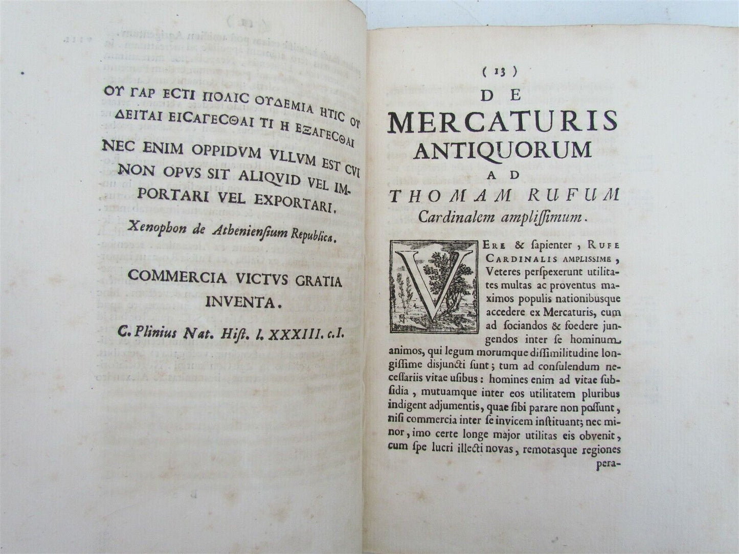 1718 Essays Concerning Biblical Medicinal Plants by Biagio Garofalo antique