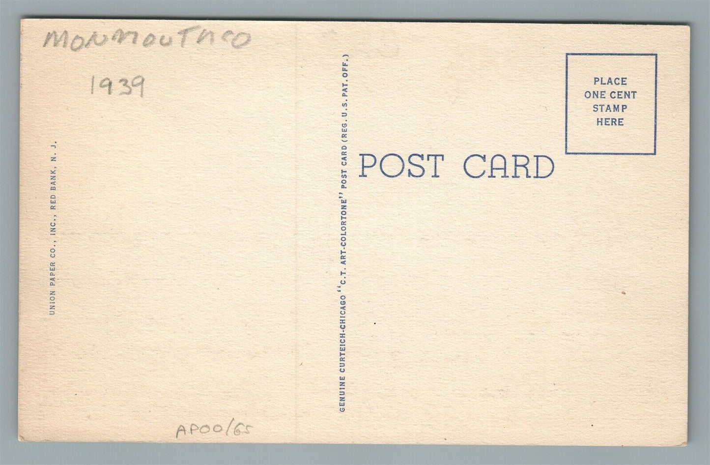 KEANSBURG NJ MINIATURE RAILWAY & STEAMBOAT PIER VINTAGE POSTCARD