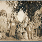 OJIBWE INDIANS CALDWELL OH 1910 ANTIQUE REAL PHOTO POSTCARD RPPC