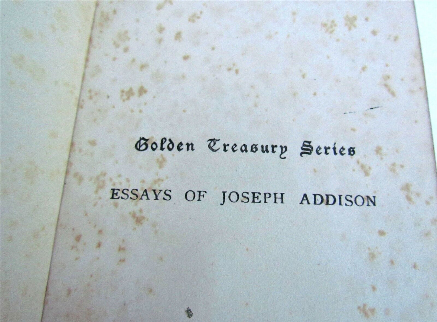 1920 ESSAYS of JOSEPH ADDISON antique DECORATIVE BINDING